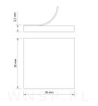 Podkładki filcowe 35 X 35 biały (504 szt.) - 2
