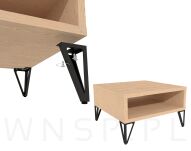 Nogi meblowe trójkątne loft 15 cm zestaw z wkrętami - 5