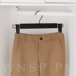 WIESZAK DREWNIANY NA SPODNIE CZARNY ZESTAW X10 WIESZAKI Z KLIPSAMI - 5