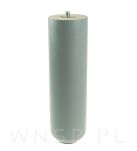 Nóżka bukowa szary mat 20 cm, walcowa 60 mm z blachą - 11