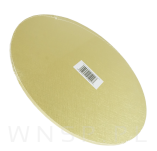 Mocny podkład pod tort Ø 25 cm okrągły MDF, dekoracja na urodziny sztywny jasno złoty - 2