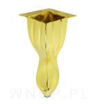 Noga meblowa nowoczesna typ Glamour 14,5 cm, mosiądz - 4