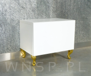 Noga meblowa nowoczesna typ Glamour 14,5 cm, mosiądz - 7