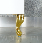 Noga meblowa nowoczesna typ Glamour 14,5 cm, mosiądz - 5