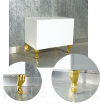 Noga meblowa nowoczesna typ Glamour 14,5 cm, mosiądz - 3