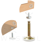 Stopka meblowa M8 X 50 mm, z nacięciem prostym - 5