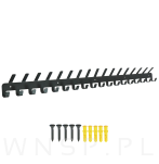 Wieszak 1002 mm z 35 uchwytami, haczykami, kolor czarny przykręcany - 4