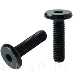 Wkręt metryczny z łbem walcowym M8 x 30 mm, ocynk czarny - 5