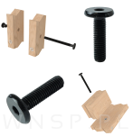 Wkręt metryczny z łbem walcowym M8 x 30 mm, ocynk czarny - 4