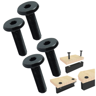 Wkręt metryczny z łbem walcowym M8 x 30 mm, ocynk czarny