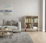 Noga stalowa prosta stożek 10 cm, z blachą montażową, czarna matowa - 7