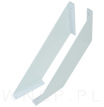 Nowoczesne wsporniki na krawędź półki ściennej 2 sztuki, FLEX 25 x 25 cm - 4