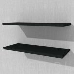 2x Półki do ściany, konsol, wsporników ściennych z płyty czarnej, 500 x 200 x 18 mm - 3