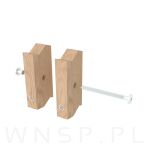M6 X 15 mm, nakrętka Ericsona, bez nacięcia, ocynk biały - 7