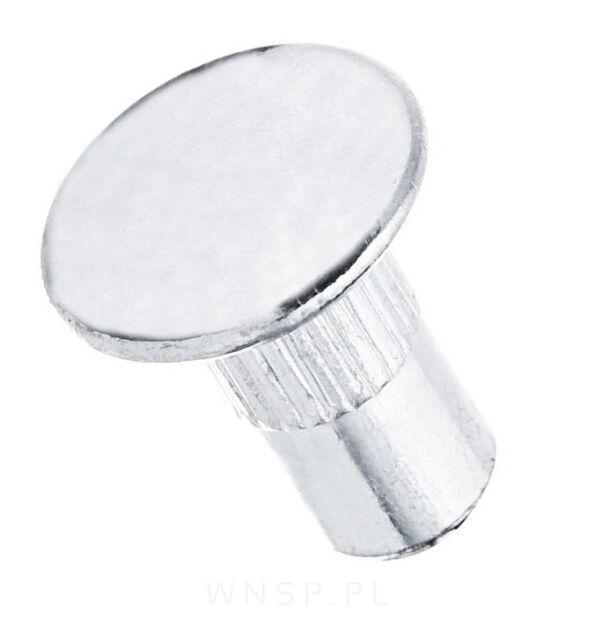M6 X 15 mm, nakrętka Ericsona, bez nacięcia, ocynk biały