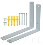 Nowoczesny wspornik do półki meblowej L 250 x 180 x 38 mm - 2