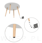 Filc meblowy FI 45 mm brąz, opakowanie 100 szt. - 5