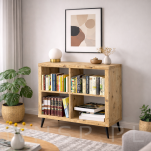 Noga stalowa skośna stożek 23 cm, z blachą montażową, czarna matowa - 3