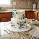 Mocny podkład pod tort 35 x 45 cm prostokątny MDF, dekoracja na urodziny sztywny biały - 2