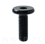Wkręt metryczny z łbem walcowym M8 x 25 mm, ocynk czarny - 3