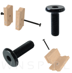 Wkręt metryczny z łbem walcowym M8 x 25 mm, ocynk czarny - 4