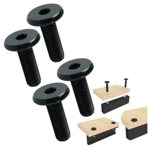 Wkręt metryczny z łbem walcowym M8 x 25 mm, ocynk czarny