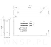 Wspornik do półki ściennej 255 x 130 x 38 mm - 3