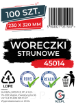 Woreczki strunowe 100 sztuk, mocne torebki zamykane 230 x 320 mm, grube 50 mic - 3