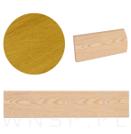 Listwa ścienna, na haczyki lub wieszaki 375 x 80 x 18 mm, lakier bezbarwny - 3