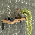 Wspornik do półki ściennej 2 sztuki 400 x 280 mm, czarny - 3