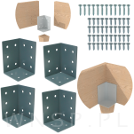 Złącze do łóżka, połączenie do ramy łóżka, kątowniki narożne do ramy łóżka - 2