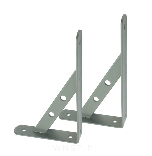 Wspornik 2 sztuki, konsola do półki ściennej, wiszącej 200 x 125 x 25 mm
