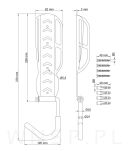 Wspornik ścienny do garażu, hak garażowy na rower, uchwyt na rower - 2