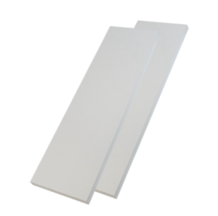 2x Półki do ściany, konsol, wsporników ściennych z płyty białe, 500 x 200 x 18 mm