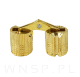 Zawias cylindryczny Ø 10 mm, do stołu, drzwi meblowych, mosiądz - 7