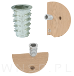 Mufa M10 X 25 mm - nakrętka do drewna typ DC - 4
