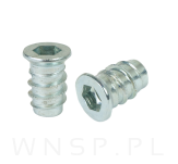 M6 X 17 mm - Mufa wkręcana do drewna - 3