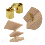 Zawias cylindryczny fi16 mm wkładów blatów - 2