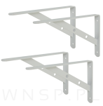 Wspornik 2 sztuki, konsola do półki ściennej, wiszącej 250 x 150 x 25 mm - 8