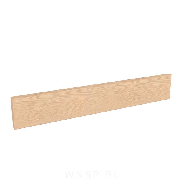 Listwa ścienna, na haczyki lub wieszaki 500 x 80 x 18 mm, surowa
