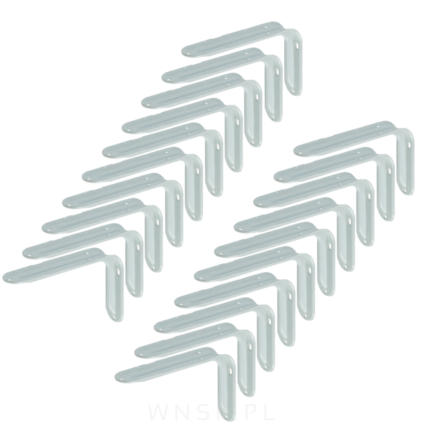 Wspornik do półki ściennej 200 x 140 mm, biały