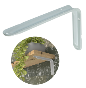 Wspornik do półki ściennej 200 x 140 mm, biały