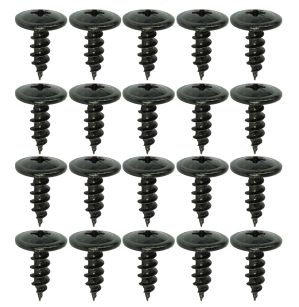 Zestaw wkrętów montażowych 5,0 x 16 mm, ocynk czarny