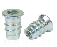 M6 X 15 mm - Mufa wkręcana do drewna - 2