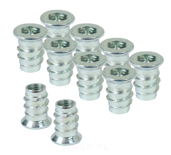 M6 X 15 mm - Mufa wkręcana do drewna