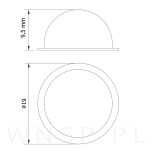 19 X 9.5 mm- Odbojnik do drzwiczek (21 szt.) - 2