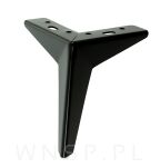 Noga meblowa Gwiazda 15 cm, czarny mat - 6