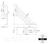 Nowoczesne wsporniki na krawędź półki ściennej 2 sztuki, FLEX 20 x 20 cm - 2