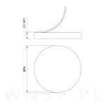 Filc meblowy FI 26 mm brąz (12 szt.) - 2