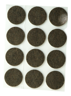Filc meblowy FI 26 mm brąz (12 szt.)